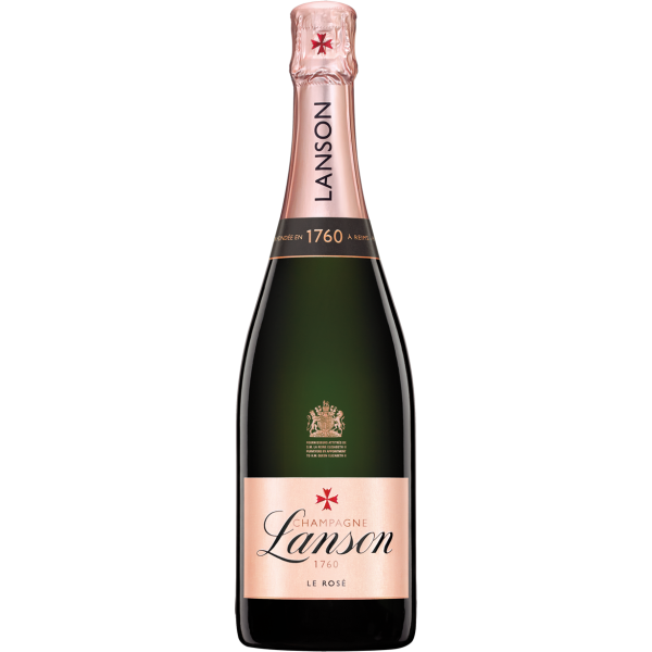 LANSON ROSE LABEL CHAMPAGNE BRUT ROSE NV 750ml