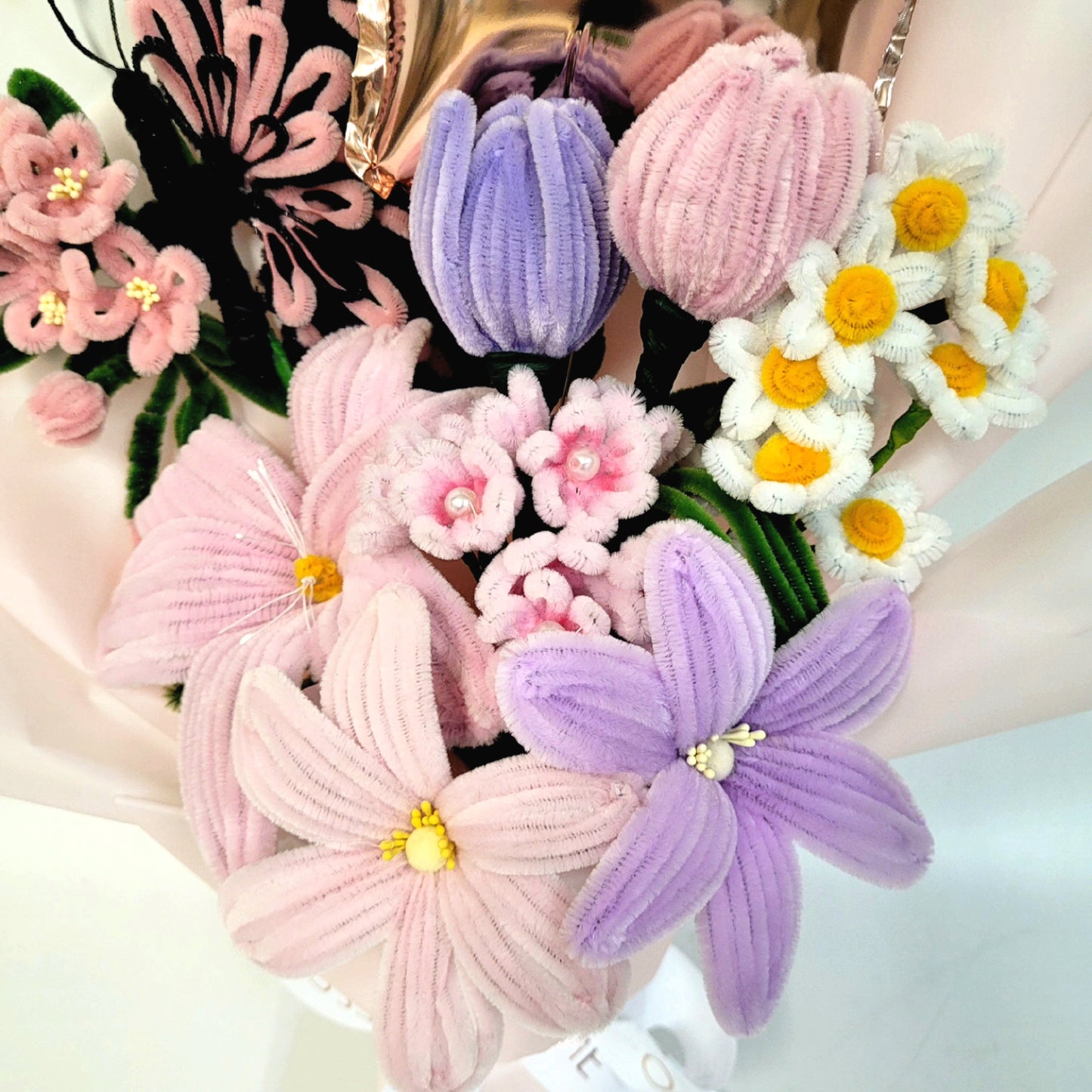 Starry Butterfly Twist Stick Flowers Bouquet
