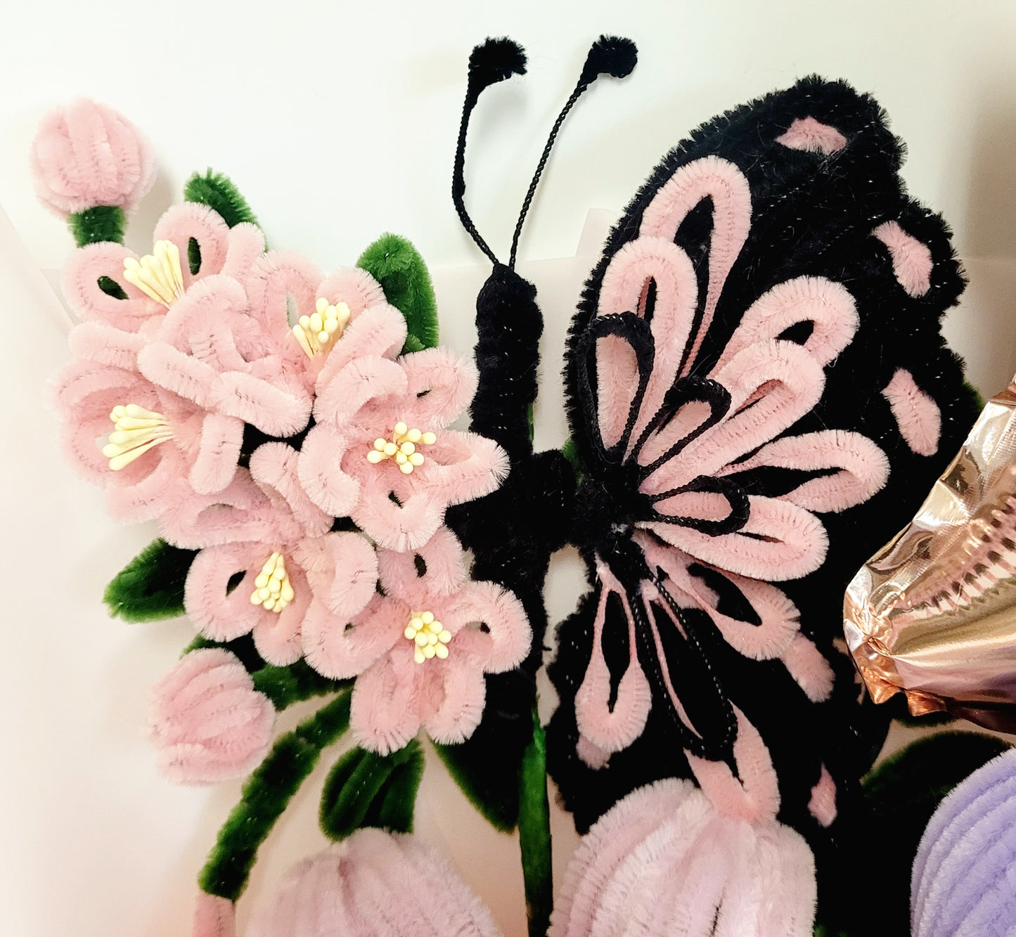 Starry Butterfly Twist Stick Flowers Bouquet