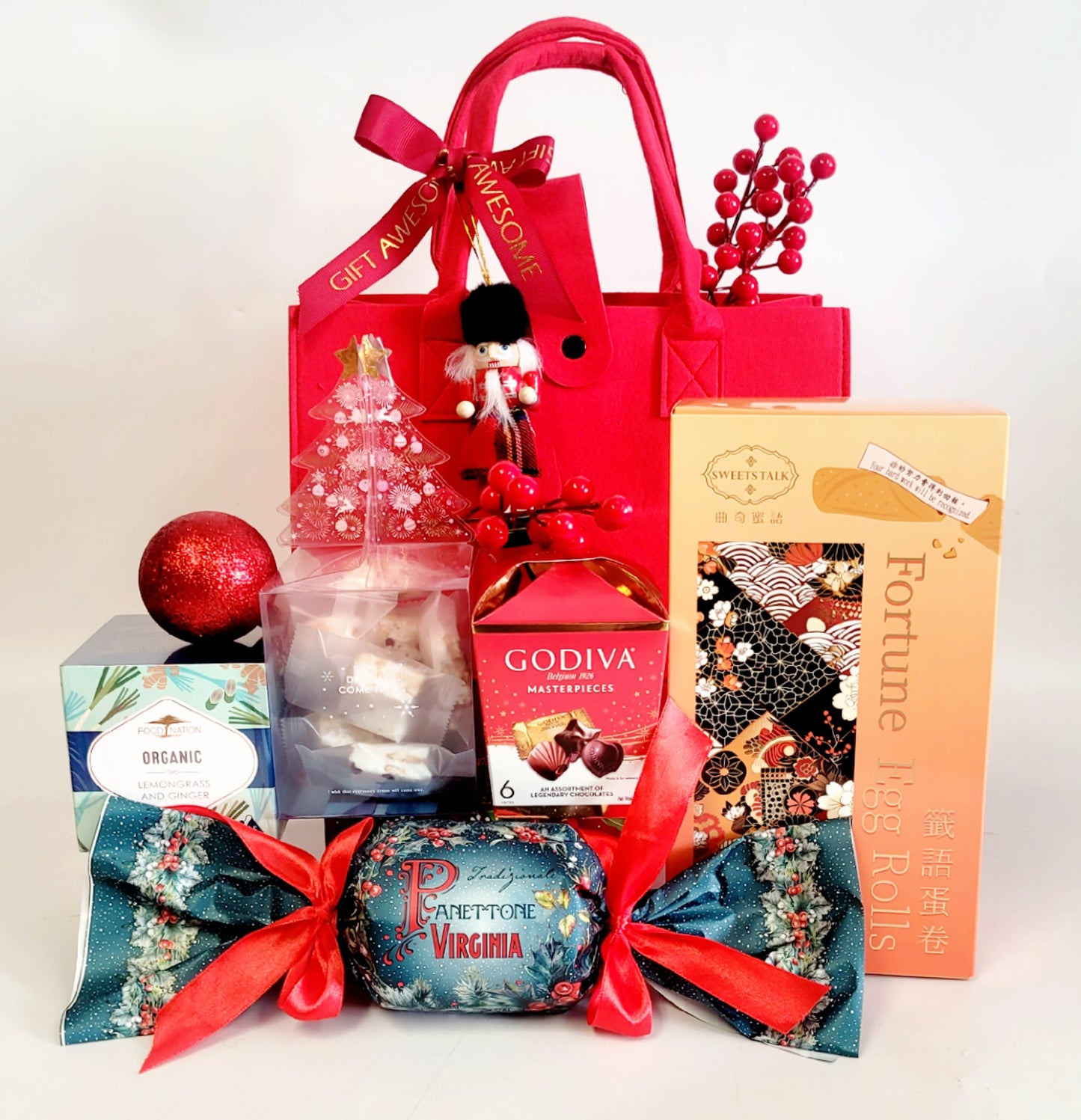 The Nutcracker Christmas Red Gift Bag