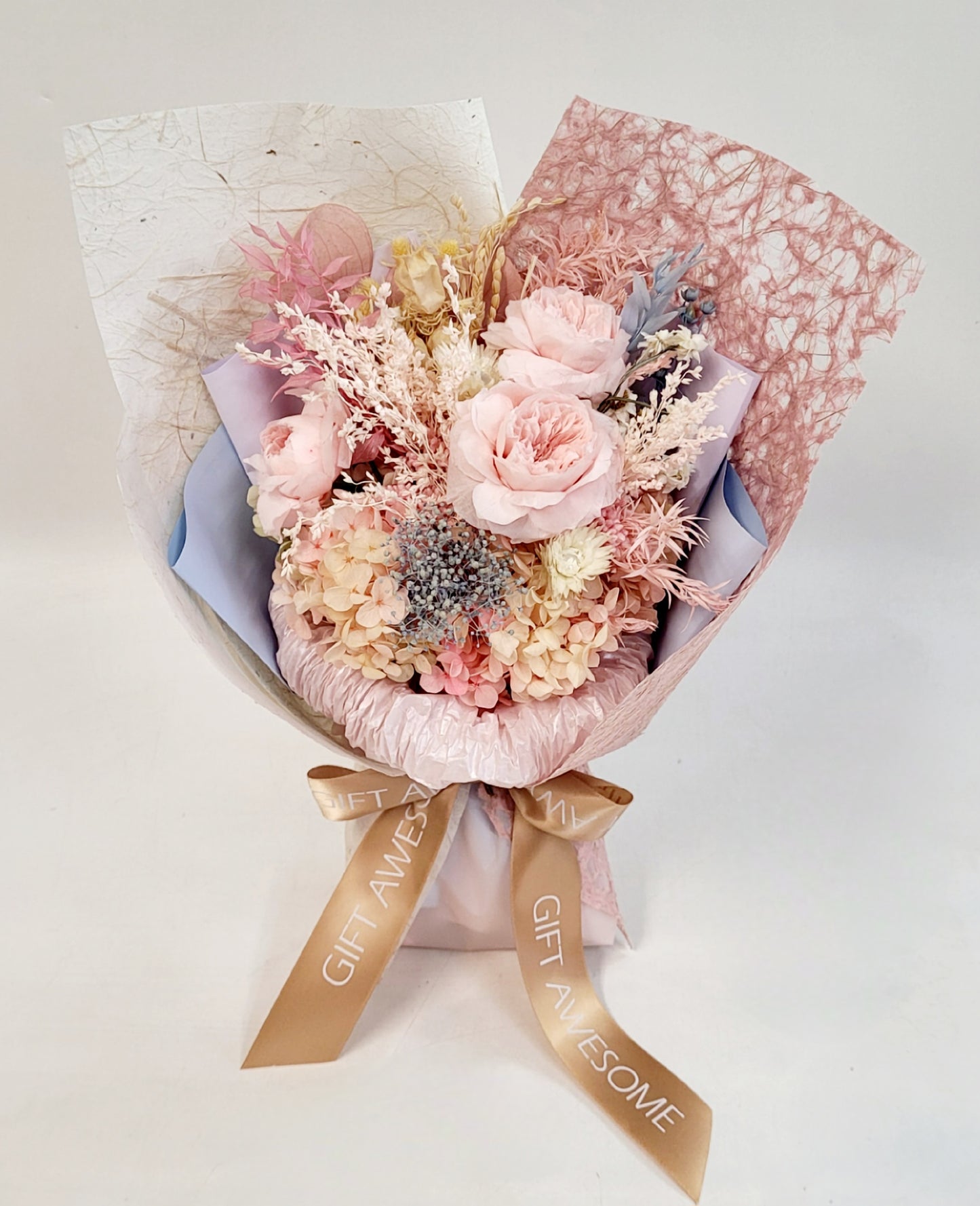Blossom Pink Preserved Flowers Bouquet