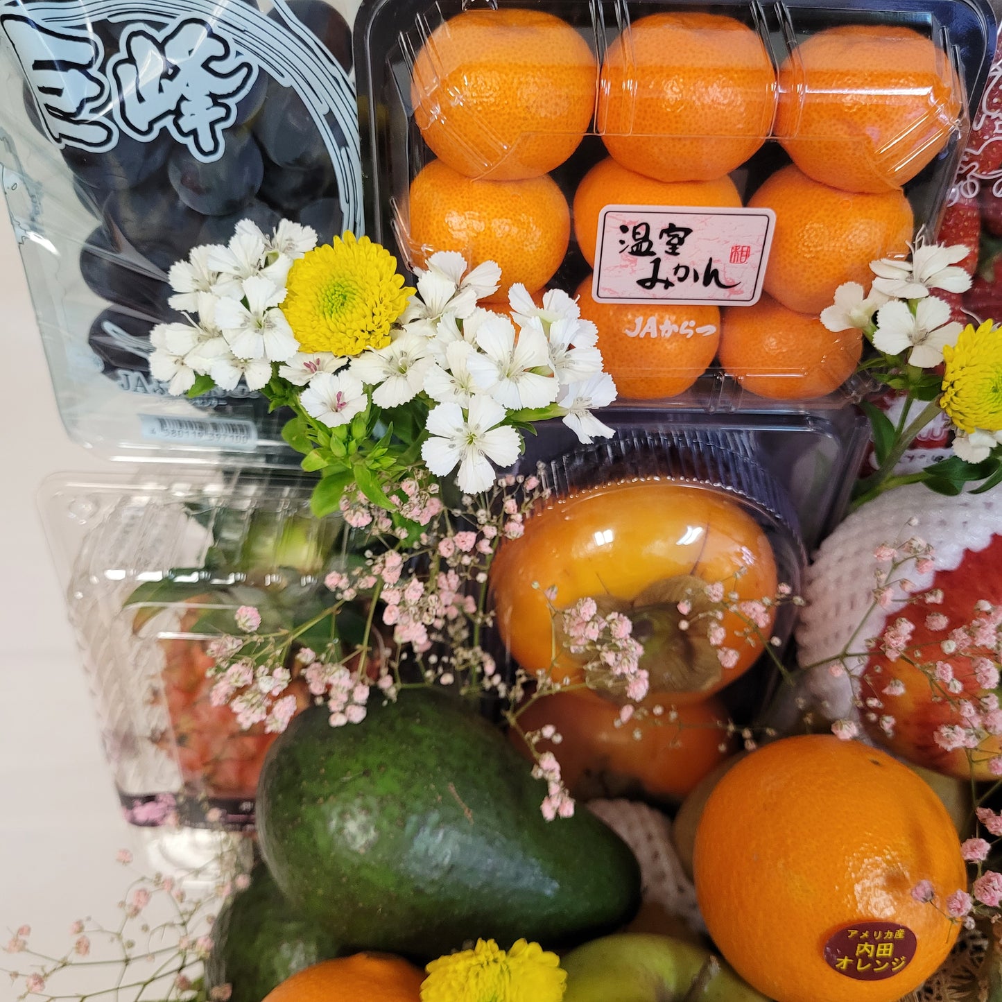 豪華花花水果禮籃