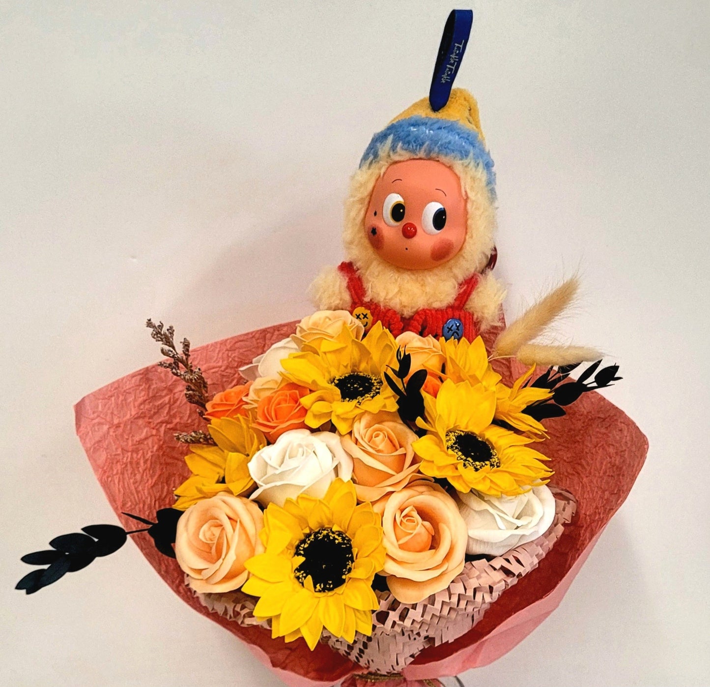 Sunflower Cheer Scented Soap Flower Bouquet & Twinkle Twinkle