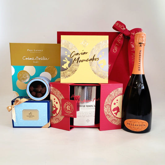 Starry Mid-Autumn Hamper with Royal Caviar Club Mooncakes & Champagne