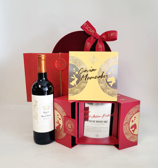 Starry Autumn Hamper with Royal Caviar Club Mooncakes & Wine