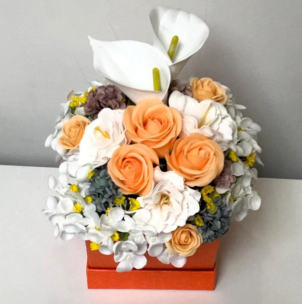 Orange Bouquet Scented Soap Flower