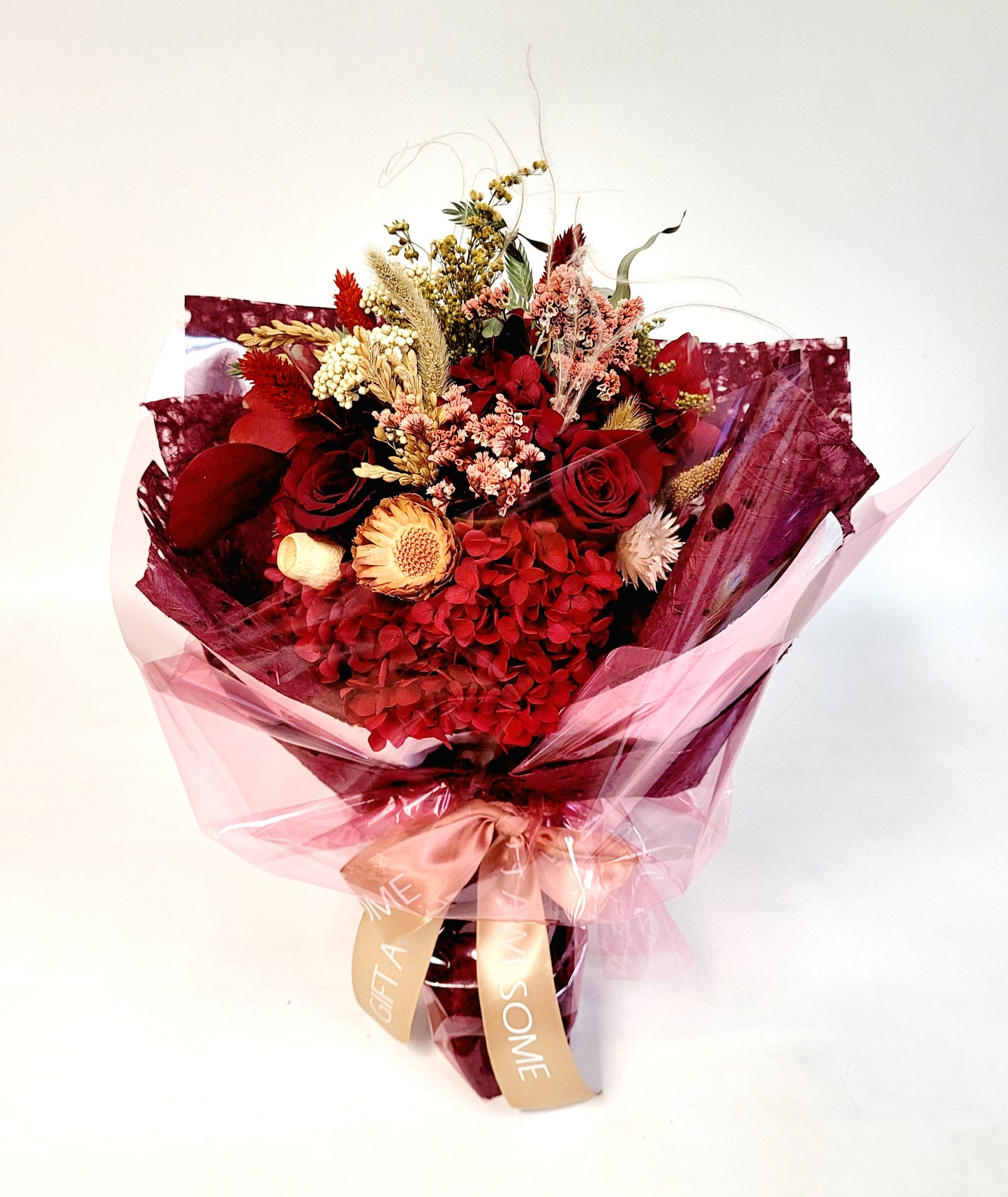 Blossom Burgundy Preserved Flowers Bouquet
