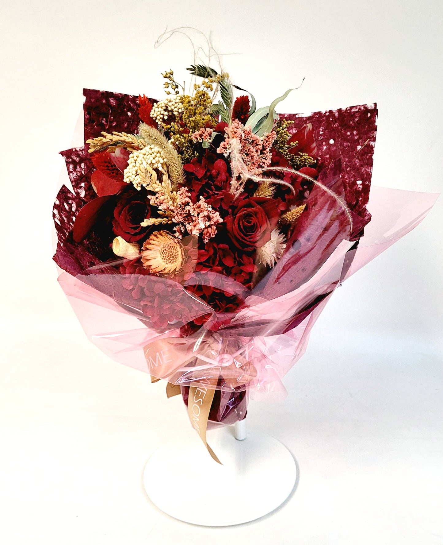Blossom Burgundy Preserved Flowers Bouquet