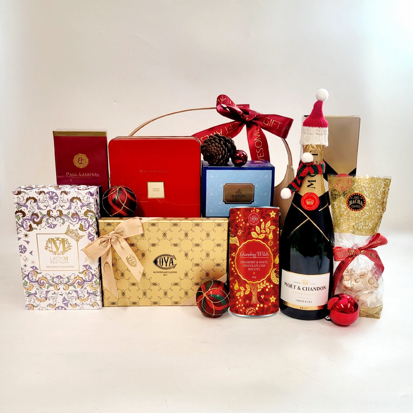 Golden Joy Christmas Gift Hamper with Moet