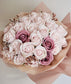 Pink Rose Crystal Grass Scented Soap Flower Bouquet