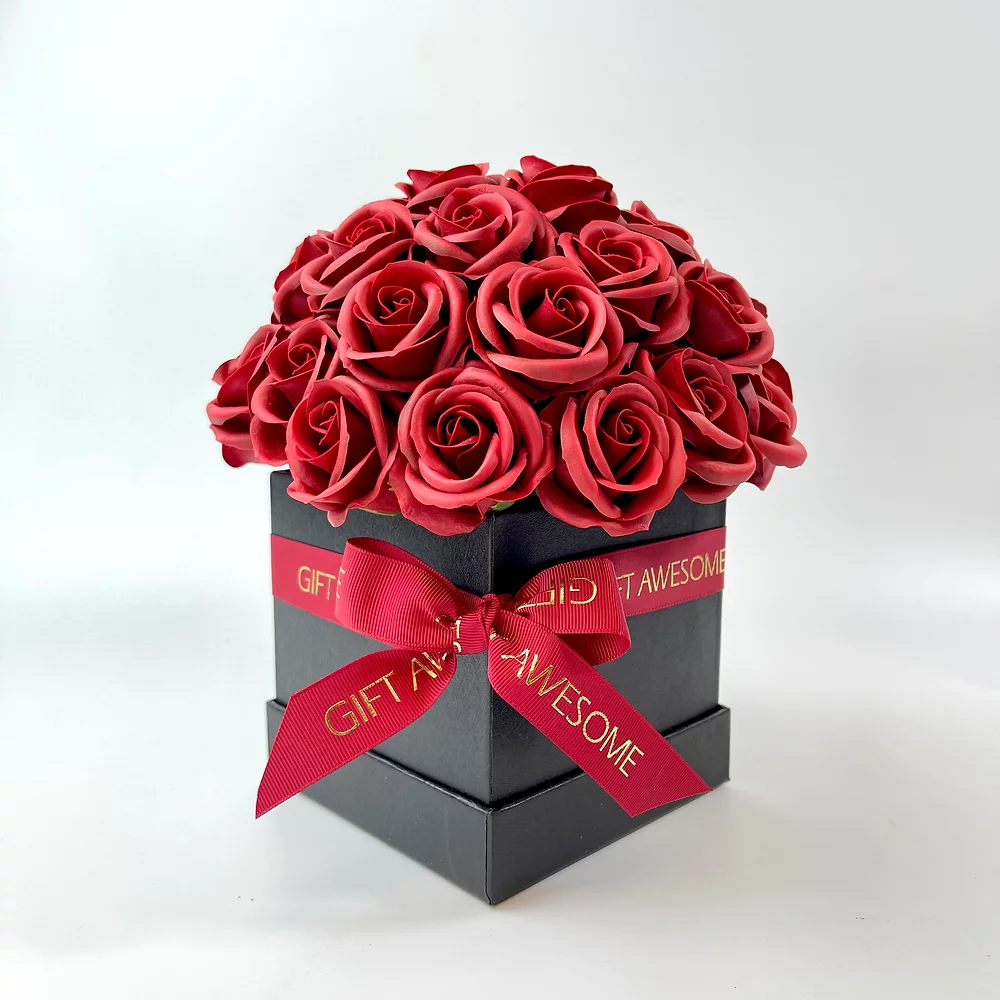 Red Rose Bouquet Scented Soap Flower