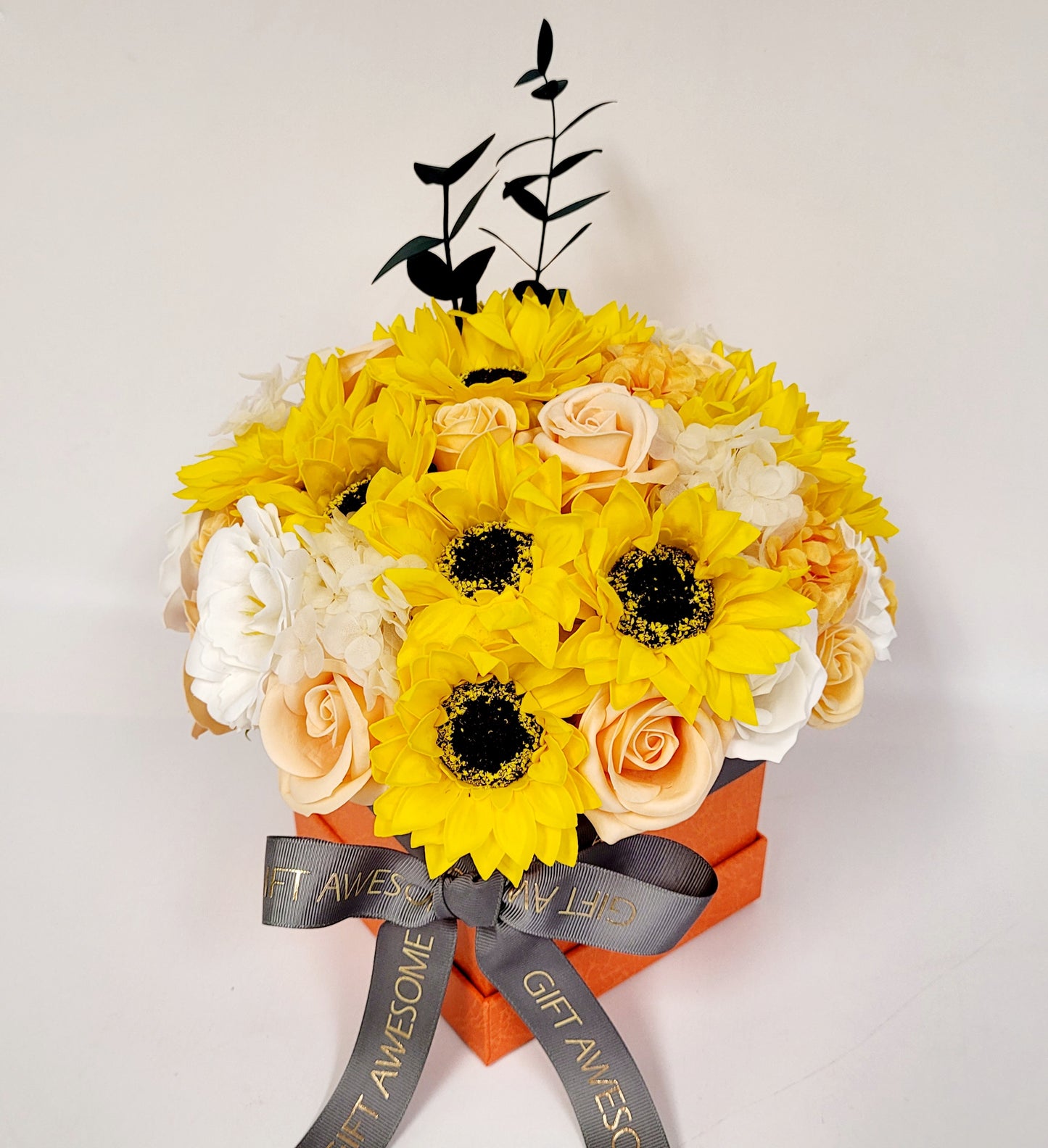Sunflower Scented Soap Flowers Box