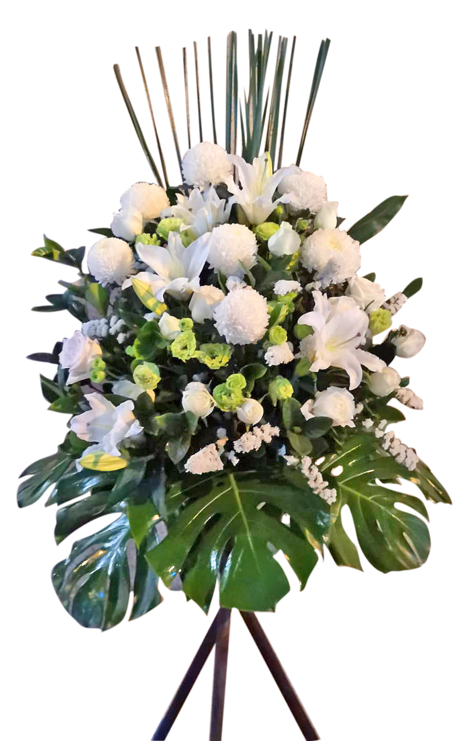 White Flower Stand