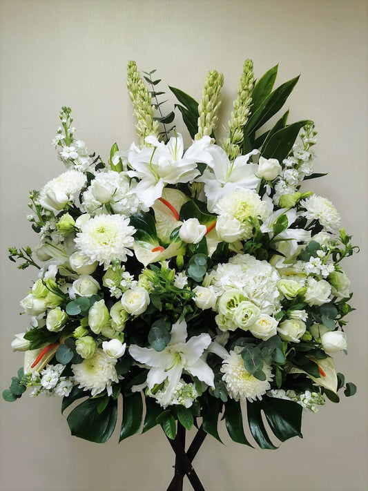 Sympathy & Condolence Flowers Stand (A)