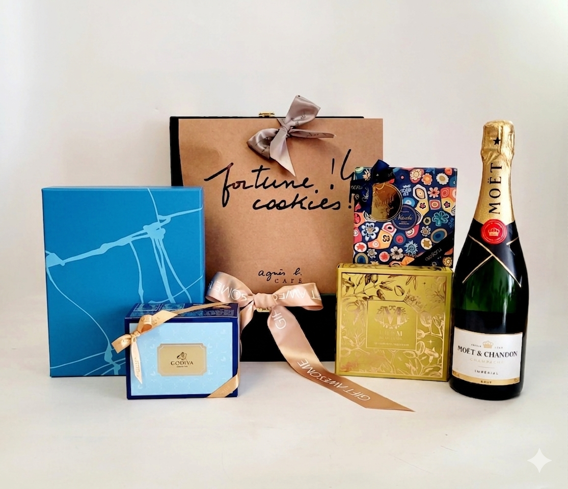 Fortune Gourmet Hamper with Moet