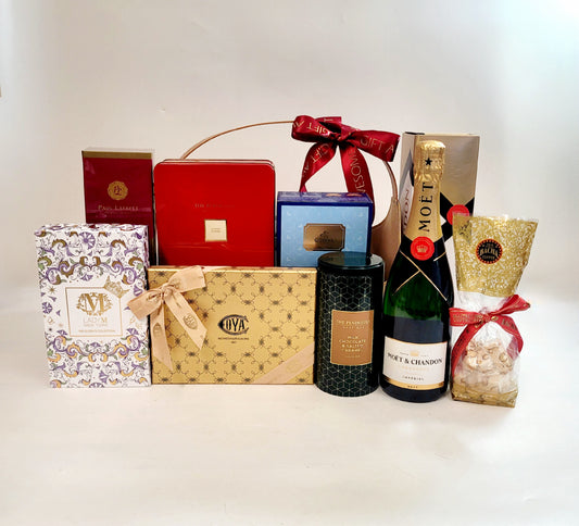 Golden Joy Gift Hamper with Moet