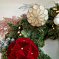 Christmas Burgundy & Whire Nobel Wreath