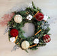 Christmas Burgundy & Whire Nobel Wreath
