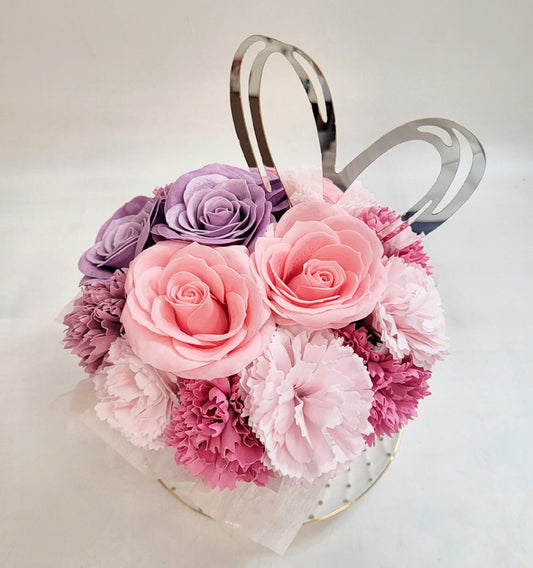 Sweet & Relax Soap Flowers Cup & Gourmet Hamper