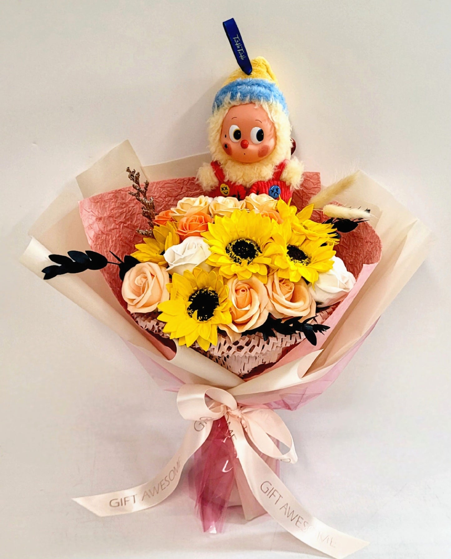 Sunflower Cheer Scented Soap Flower Bouquet & Twinkle Twinkle