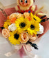 Sunflower Cheer Scented Soap Flower Bouquet & Twinkle Twinkle