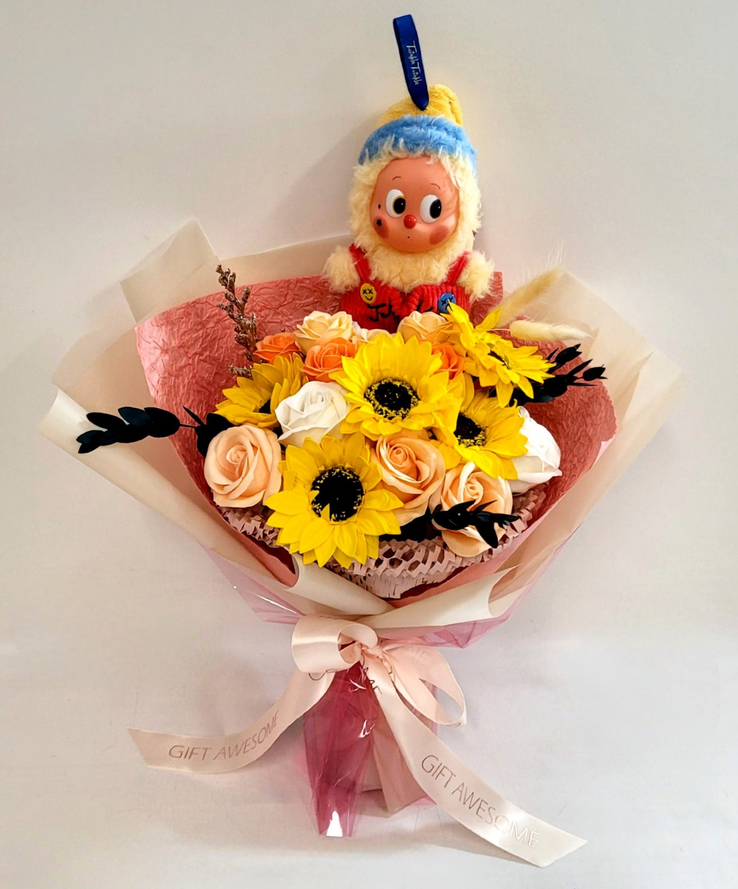 Sunflower Cheer Scented Soap Flower Bouquet & Twinkle Twinkle
