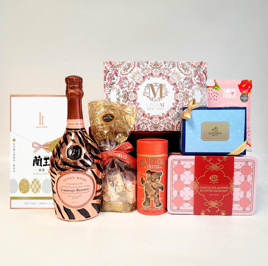 Grand Wishes Gourmet Hamper Set with Champagne