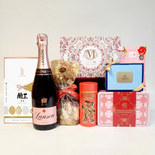 Grand Wishes Gourmet Hamper Set with Champagne