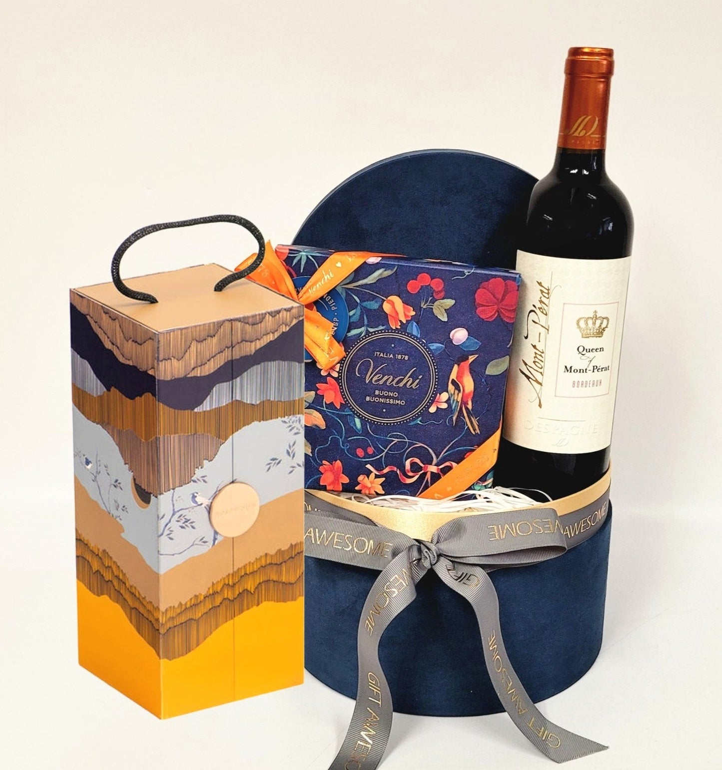 Mid-Autumn Festival Rosewood Mooncake with Wine