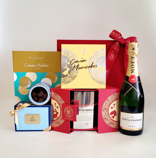 Starry Mid-Autumn Hamper with Royal Caviar Club Mooncakes & Champagne