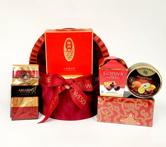 Festive Blessing Burgundy Hamper