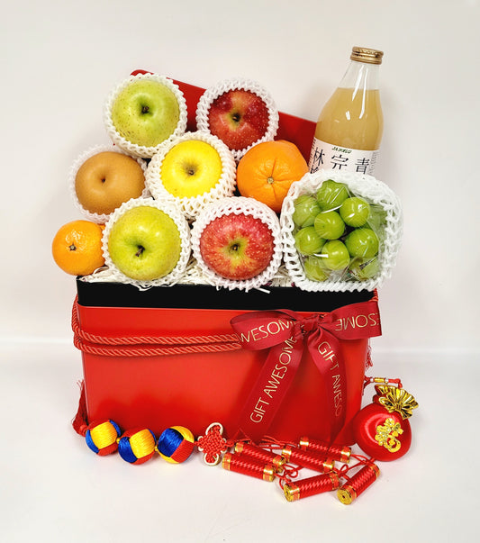 Red Prestige Fruit Hamper with Juice