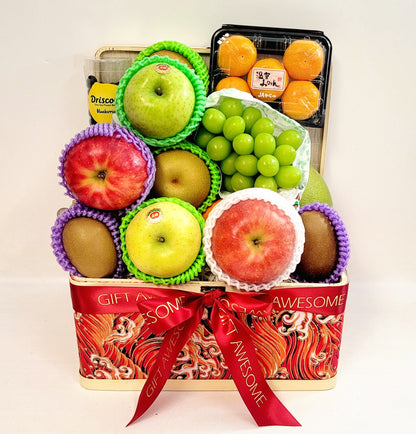 Red Festive Fruit Hamper