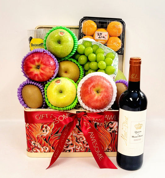 Red Festive Fruit Hamper