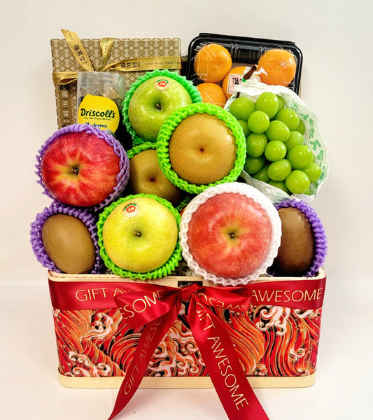 Red Festive Fruit Hamper
