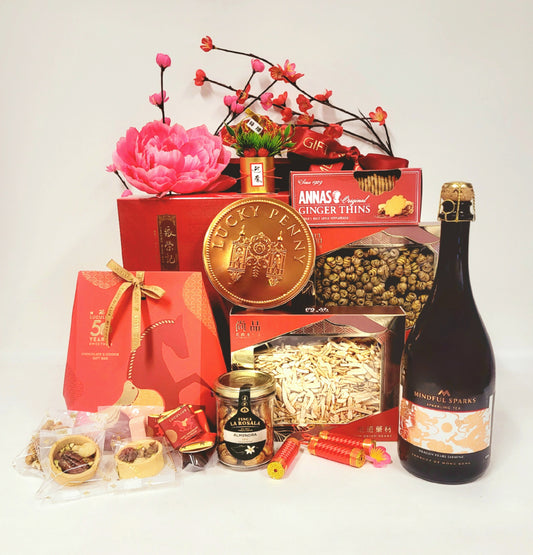 Year of Horse Wonder Gourmet Hamper Set with Sparkling Tea