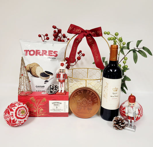 Joyful Moment Christmas Hamper with Wine