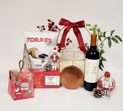 Joyful Moment Christmas Hamper with Wine