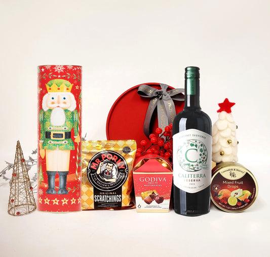 Festive Season Christmas Hamper with Wine