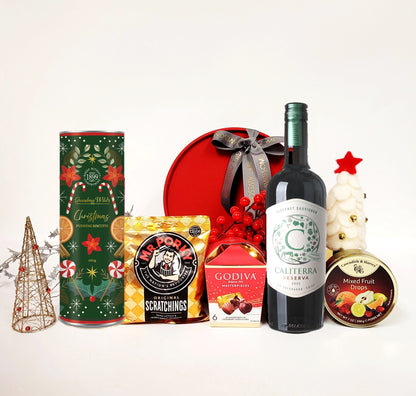 Festive Season Christmas Hamper with Wine