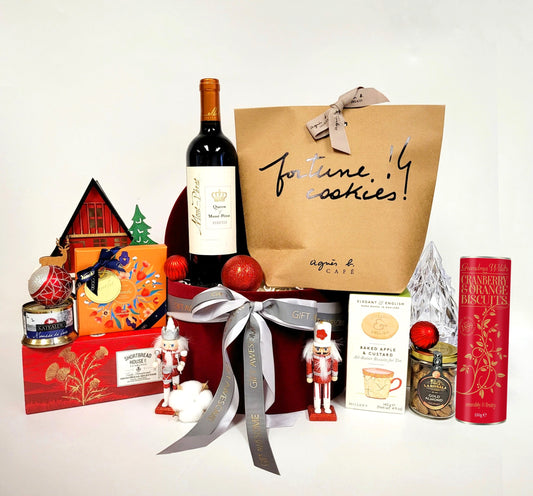 Joyful Wish Christmas Hamper with wine