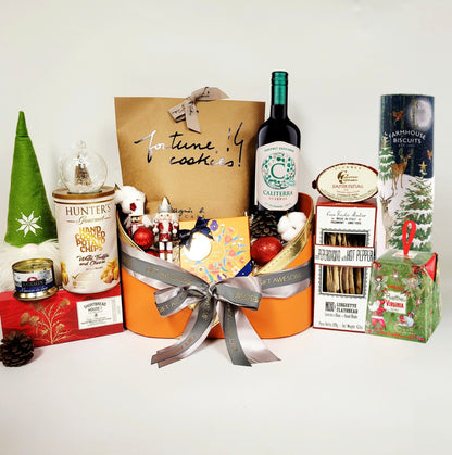 Deluxe Christmas Hamper with Wine