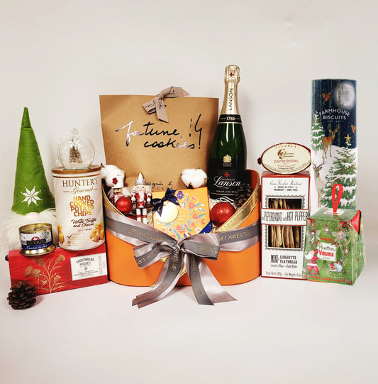 豪華聖誕禮籃配 Lanson香檳