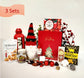 Red Tree Santa Christmas Gift Box 3 Sets