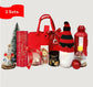 Red Santa Christmas Gift Bag with Juice 3 Sets