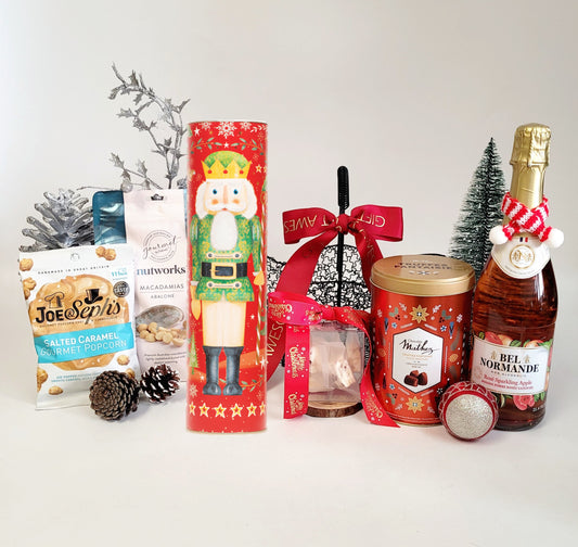 Merry Christmas Gift Basket with Juice