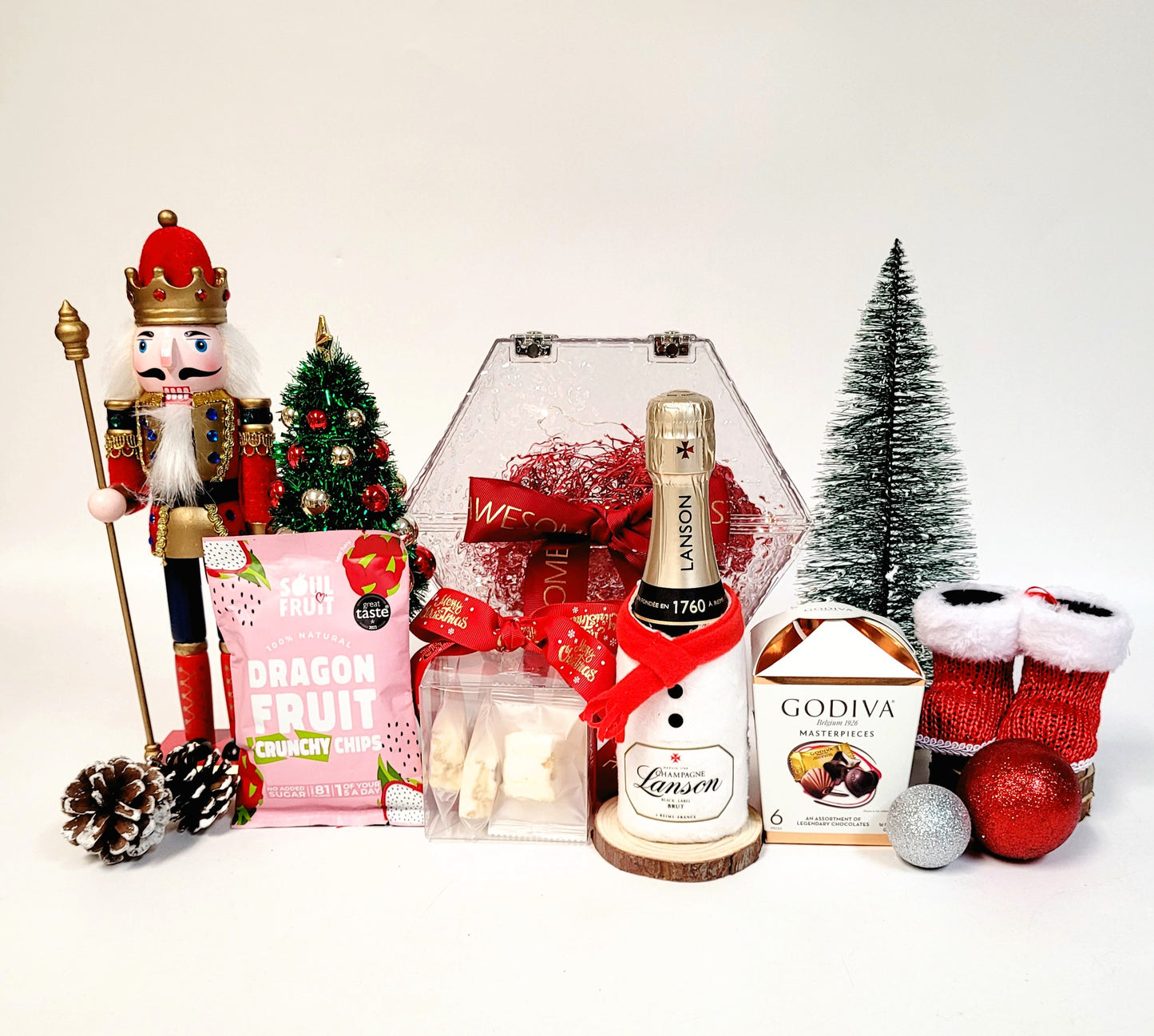 Christmas Sparkling Gift Box & Mini Champagne