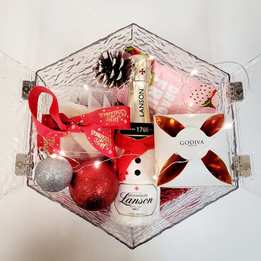 Christmas Sparkling Gift Box & Mini Champagne