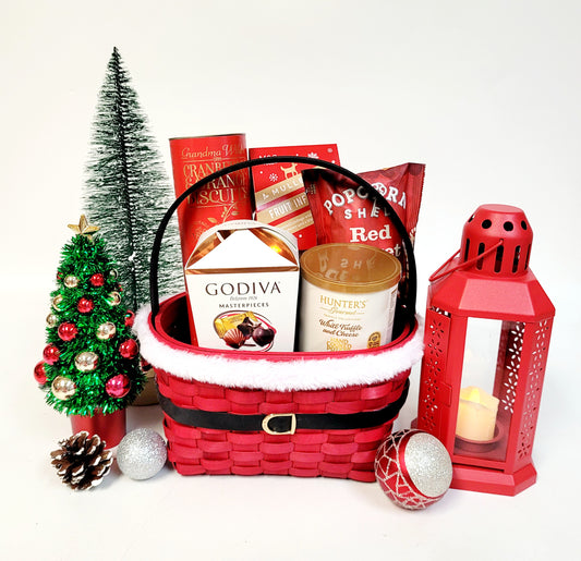 Santa Belt Christmas Basket