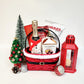 Santa Belt Christmas Basket & Mini Lanson